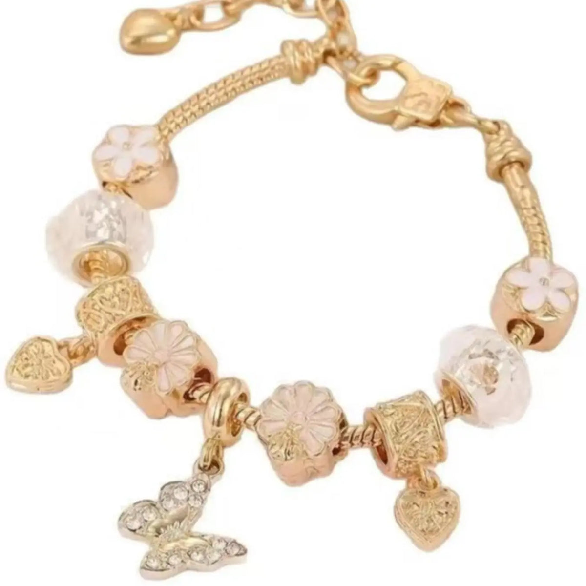 Y2K Cross Heart Virgin Mary Pendant Bracelet, Rhinestone Star Charm, Fashionable Gift Jewelry, Simple and Stylish Hand Accessory