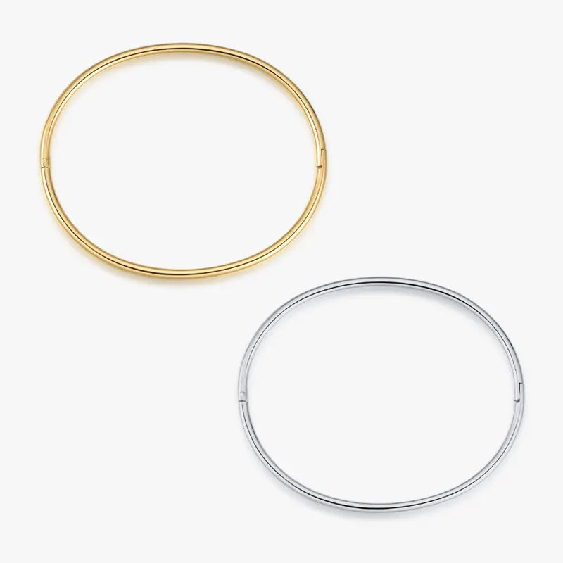 Thin Simple Stacker Cuff Bangle