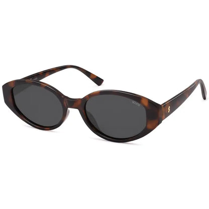 SOJOS Retro Oval Polarized Sunglasses for Women Wide Chic Cat Eye Trendy Vintage Shades UV400 Protection